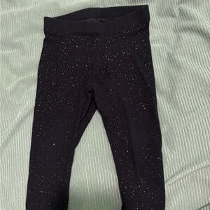 Cat & Jack Black Glitter Leggings